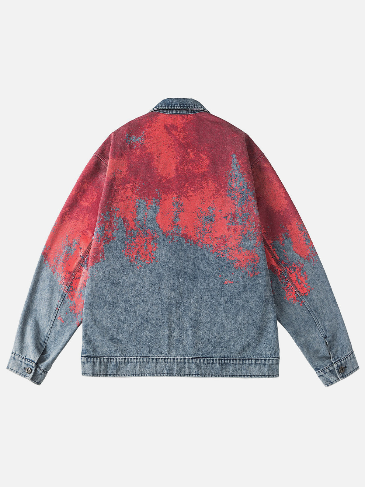 NB Red Tie-Dye Denim Jacket