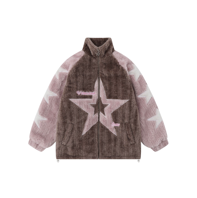 NB Plush Star Sherpa Coat