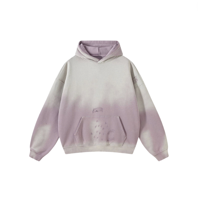 NB Distressed Tie Dye Washed Hoodie