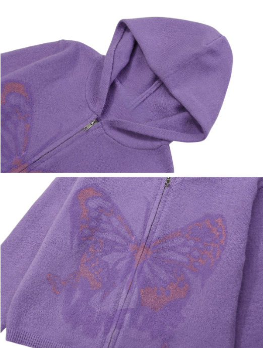 NB Butterfly Print Hoodie