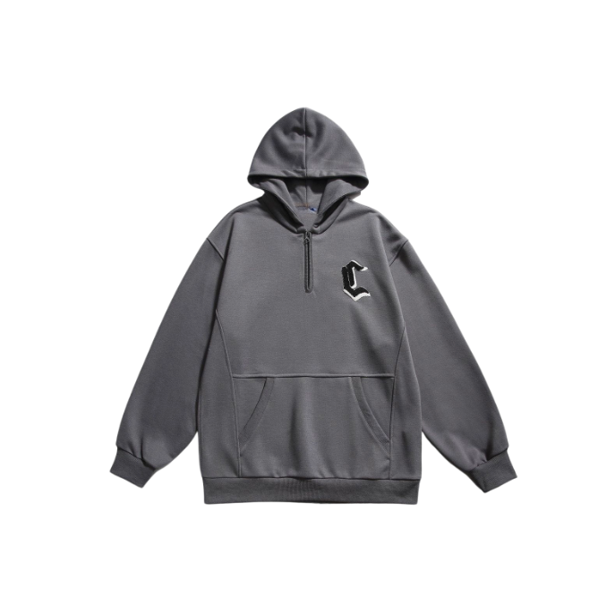 NB Solid Flocking Letter Hoodie