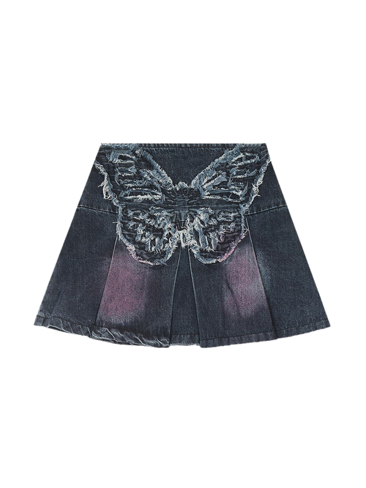 NB Fringe Butterfly Denim Skirt