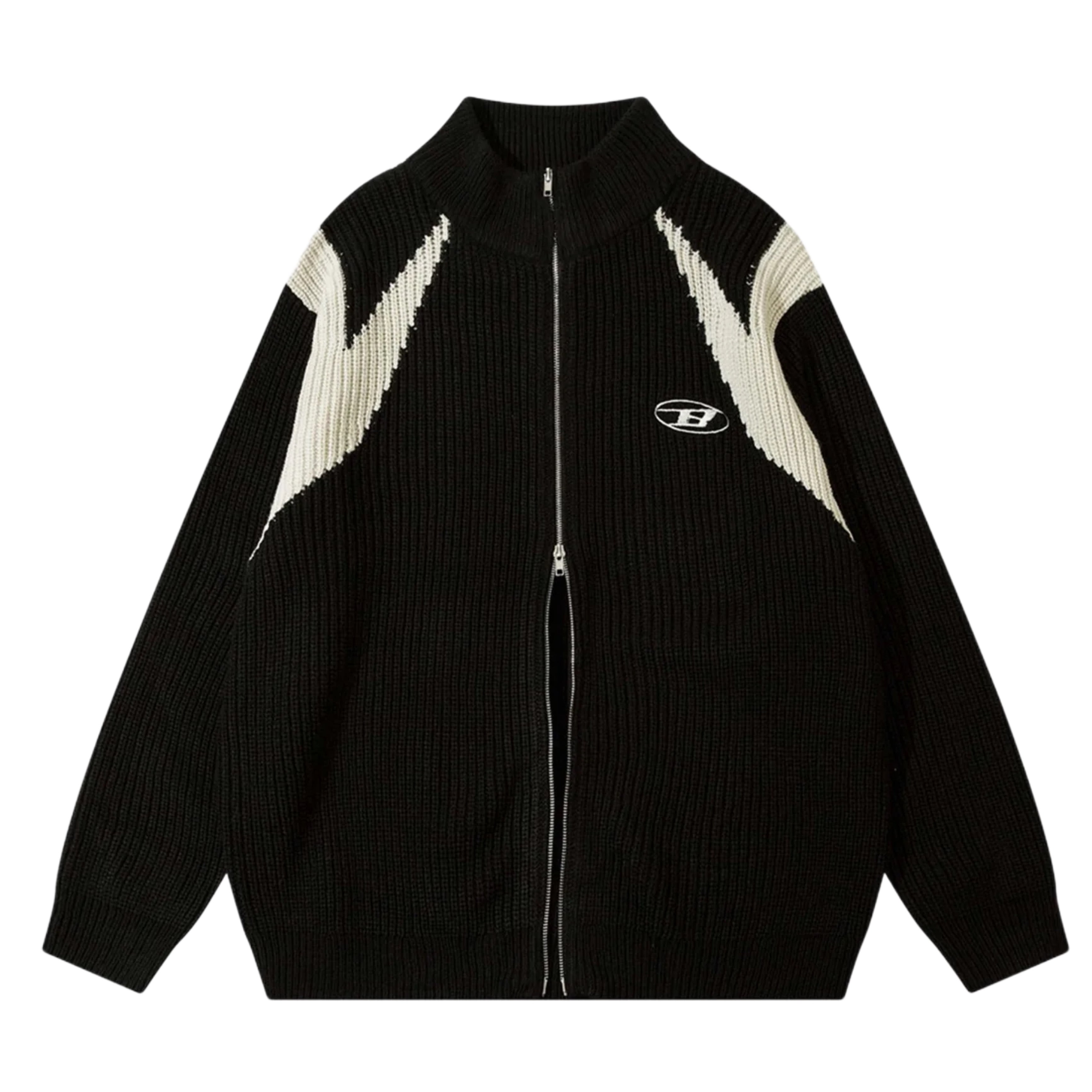 NB Symmetrical Knit Zip Jacket