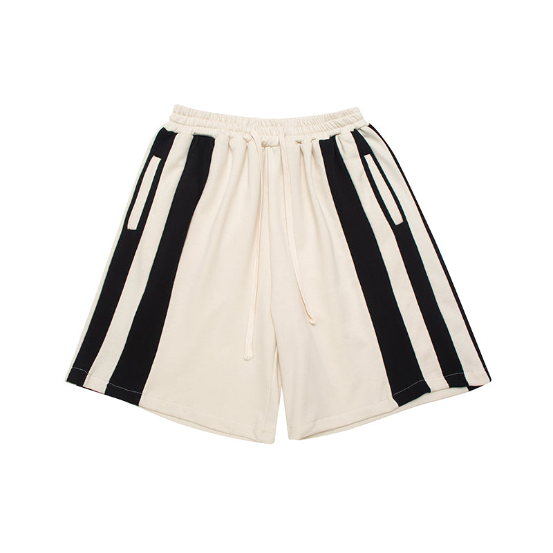 NB Stripe Drawstring Sweat Shorts