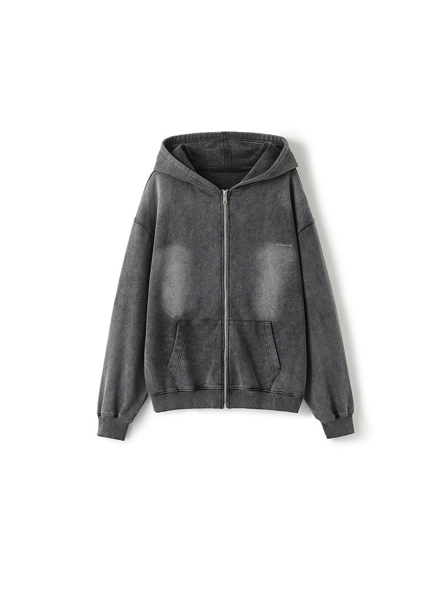 Faded Big-Silhouette Hoodie Oversize Parka